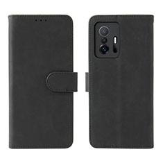 Funda de Cuero Cartera con Soporte Carcasa L01Z para Xiaomi Mi 11T Pro 5G Negro