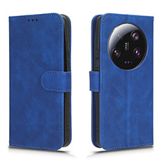 Funda de Cuero Cartera con Soporte Carcasa L01Z para Xiaomi Mi 13 Ultra 5G Azul