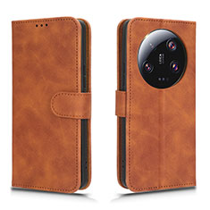 Funda de Cuero Cartera con Soporte Carcasa L01Z para Xiaomi Mi 13 Ultra 5G Marron