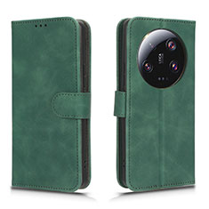 Funda de Cuero Cartera con Soporte Carcasa L01Z para Xiaomi Mi 13 Ultra 5G Verde