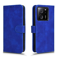 Funda de Cuero Cartera con Soporte Carcasa L01Z para Xiaomi Mi 13T 5G Azul