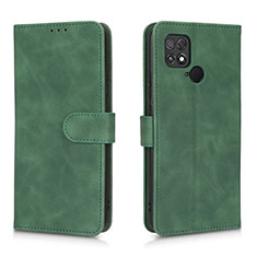 Funda de Cuero Cartera con Soporte Carcasa L01Z para Xiaomi Poco C40 Verde