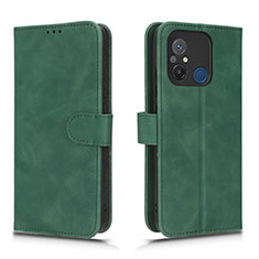 Funda de Cuero Cartera con Soporte Carcasa L01Z para Xiaomi Poco C55 Verde