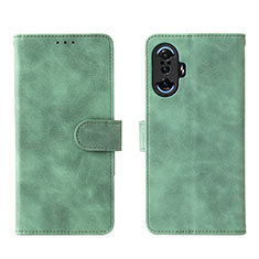 Funda de Cuero Cartera con Soporte Carcasa L01Z para Xiaomi Poco F3 GT 5G Verde