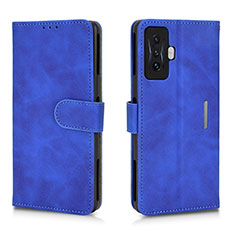 Funda de Cuero Cartera con Soporte Carcasa L01Z para Xiaomi Poco F4 GT 5G Azul