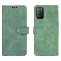 Funda de Cuero Cartera con Soporte Carcasa L01Z para Xiaomi Poco M3 Verde