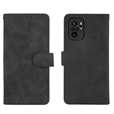 Funda de Cuero Cartera con Soporte Carcasa L01Z para Xiaomi Poco M5S Negro