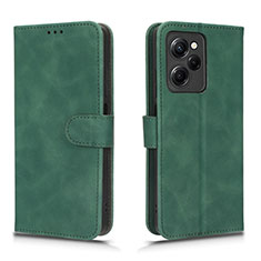 Funda de Cuero Cartera con Soporte Carcasa L01Z para Xiaomi Poco X5 Pro 5G Verde