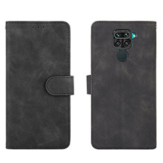 Funda de Cuero Cartera con Soporte Carcasa L01Z para Xiaomi Redmi 10X 4G Negro