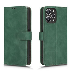 Funda de Cuero Cartera con Soporte Carcasa L01Z para Xiaomi Redmi 12 4G Verde