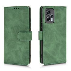 Funda de Cuero Cartera con Soporte Carcasa L01Z para Xiaomi Redmi K50i 5G Verde