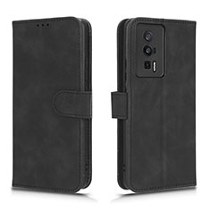 Funda de Cuero Cartera con Soporte Carcasa L01Z para Xiaomi Redmi K60 Pro 5G Negro