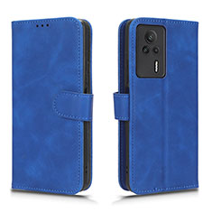 Funda de Cuero Cartera con Soporte Carcasa L01Z para Xiaomi Redmi K60E 5G Azul