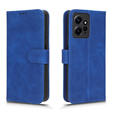 Funda de Cuero Cartera con Soporte Carcasa L01Z para Xiaomi Redmi Note 12 4G Azul