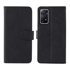 Funda de Cuero Cartera con Soporte Carcasa L01Z para Xiaomi Redmi Note 12 Pro 4G Negro