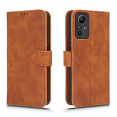 Funda de Cuero Cartera con Soporte Carcasa L01Z para Xiaomi Redmi Note 12S Marron