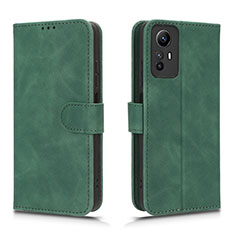 Funda de Cuero Cartera con Soporte Carcasa L01Z para Xiaomi Redmi Note 12S Verde