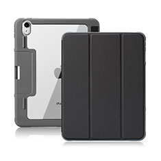 Funda de Cuero Cartera con Soporte Carcasa L02 para Apple iPad Air 10.9 (2020) Negro