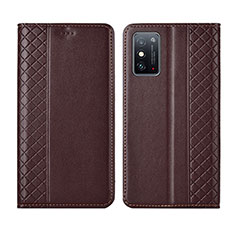 Funda de Cuero Cartera con Soporte Carcasa L02 para Huawei Honor X10 Max 5G Marron