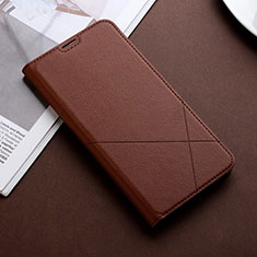 Funda de Cuero Cartera con Soporte Carcasa L02 para Huawei P Smart Pro (2019) Marron