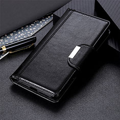 Funda de Cuero Cartera con Soporte Carcasa L02 para Motorola Moto One Fusion Negro