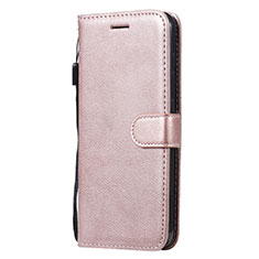 Funda de Cuero Cartera con Soporte Carcasa L02 para Nokia 7.2 Oro Rosa