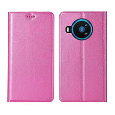 Funda de Cuero Cartera con Soporte Carcasa L02 para Nokia 8.3 5G Rosa