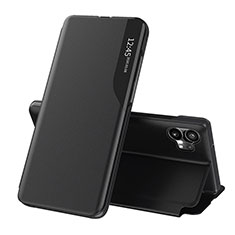 Funda de Cuero Cartera con Soporte Carcasa L02 para Nothing Phone 1 Negro