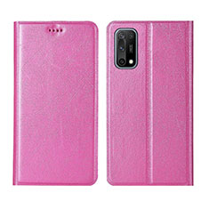 Funda de Cuero Cartera con Soporte Carcasa L02 para Oppo K7x 5G Rosa