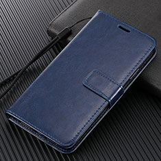 Funda de Cuero Cartera con Soporte Carcasa L02 para Oppo Reno3 Pro Azul