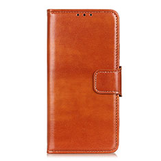 Funda de Cuero Cartera con Soporte Carcasa L02 para Oppo Reno4 4G Naranja