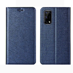 Funda de Cuero Cartera con Soporte Carcasa L02 para Realme Q2 5G Azul