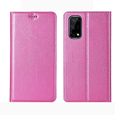 Funda de Cuero Cartera con Soporte Carcasa L02 para Realme Q2 5G Rosa