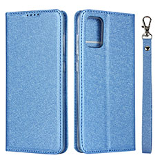 Funda de Cuero Cartera con Soporte Carcasa L02 para Samsung Galaxy M40S Azul Cielo