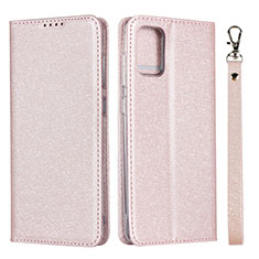 Funda de Cuero Cartera con Soporte Carcasa L02 para Samsung Galaxy M40S Rosa