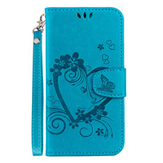 Funda de Cuero Cartera con Soporte Carcasa L02 para Samsung Galaxy S10 Lite Azul Cielo