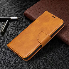 Funda de Cuero Cartera con Soporte Carcasa L02 para Samsung Galaxy S20 FE ((2022)) 5G Marron Claro