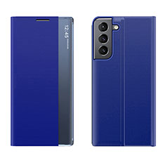 Funda de Cuero Cartera con Soporte Carcasa L02 para Samsung Galaxy S21 Plus 5G Azul