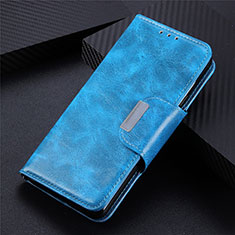 Funda de Cuero Cartera con Soporte Carcasa L02 para Samsung Galaxy S21 Plus 5G Azul Cielo