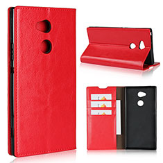 Funda de Cuero Cartera con Soporte Carcasa L02 para Sony Xperia XA2 Ultra Rojo