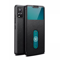 Funda de Cuero Cartera con Soporte Carcasa L02 para Vivo V20 Pro 5G Negro