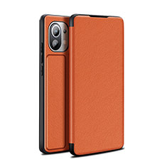 Funda de Cuero Cartera con Soporte Carcasa L02 para Xiaomi Mi 11 5G Marron