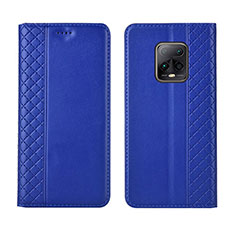 Funda de Cuero Cartera con Soporte Carcasa L02 para Xiaomi Redmi 10X Pro 5G Azul