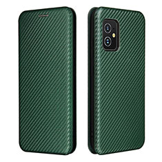 Funda de Cuero Cartera con Soporte Carcasa L02Z para Asus ZenFone 8 Mini Verde