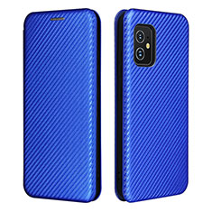 Funda de Cuero Cartera con Soporte Carcasa L02Z para Asus Zenfone 8 ZS590KS Azul