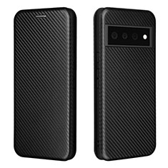 Funda de Cuero Cartera con Soporte Carcasa L02Z para Google Pixel 6 5G Negro