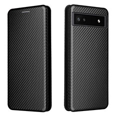 Funda de Cuero Cartera con Soporte Carcasa L02Z para Google Pixel 6a 5G Negro