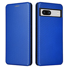 Funda de Cuero Cartera con Soporte Carcasa L02Z para Google Pixel 7a 5G Azul