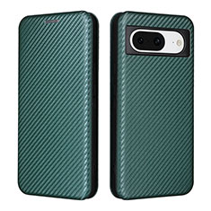 Funda de Cuero Cartera con Soporte Carcasa L02Z para Google Pixel 8 5G Verde