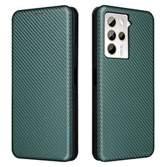 Funda de Cuero Cartera con Soporte Carcasa L02Z para HTC U23 5G Verde